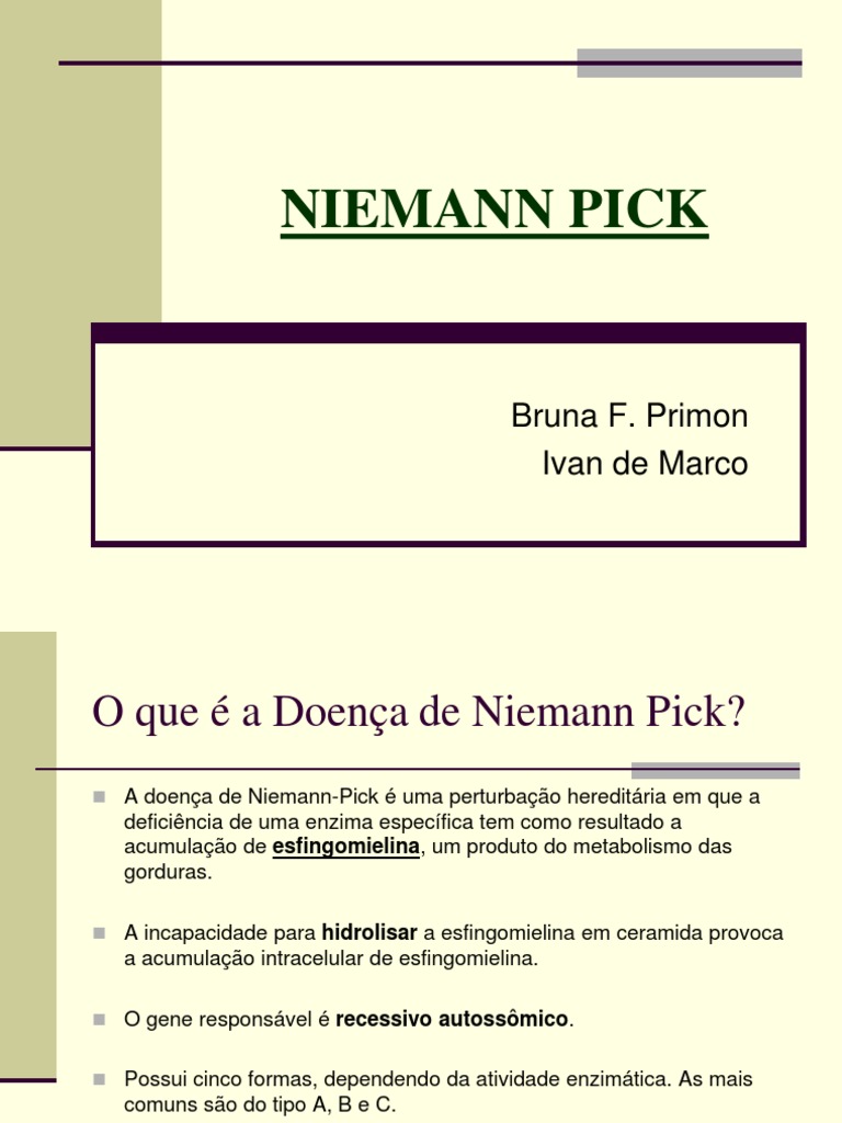 Niemann Pick, PDF, Enzima